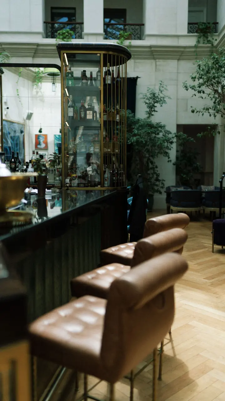 Elegant lounge area with artisan details