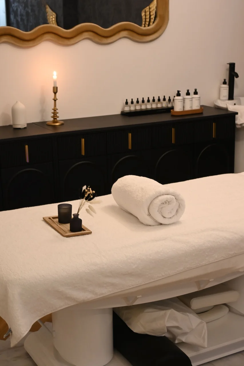 Private wellness suite setup